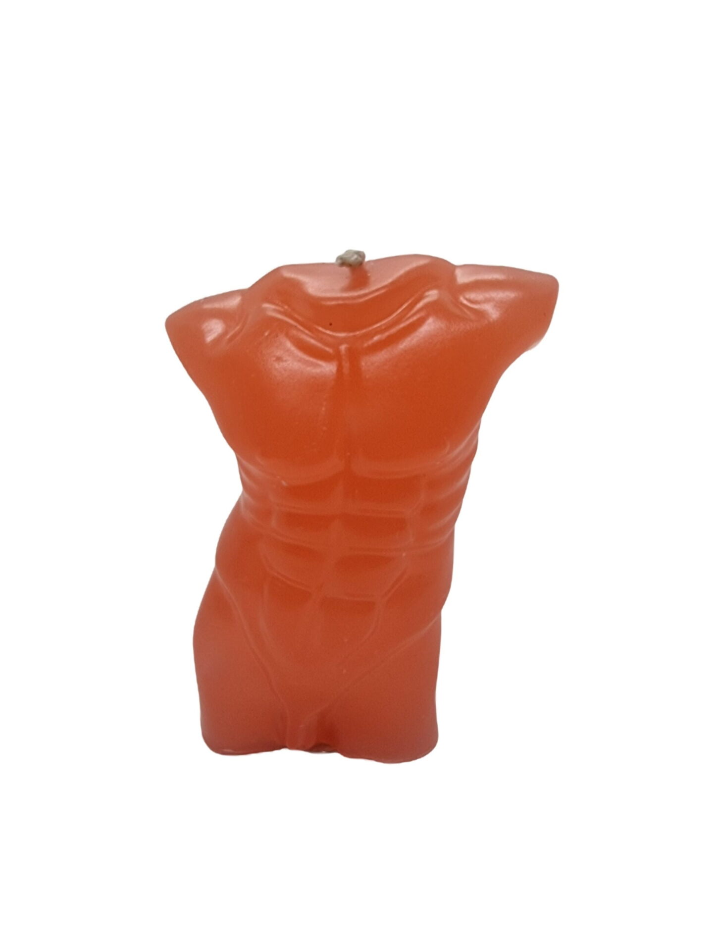 נר ורוד בצורת גוף של גבר לכישופי אהבה עבודת יד