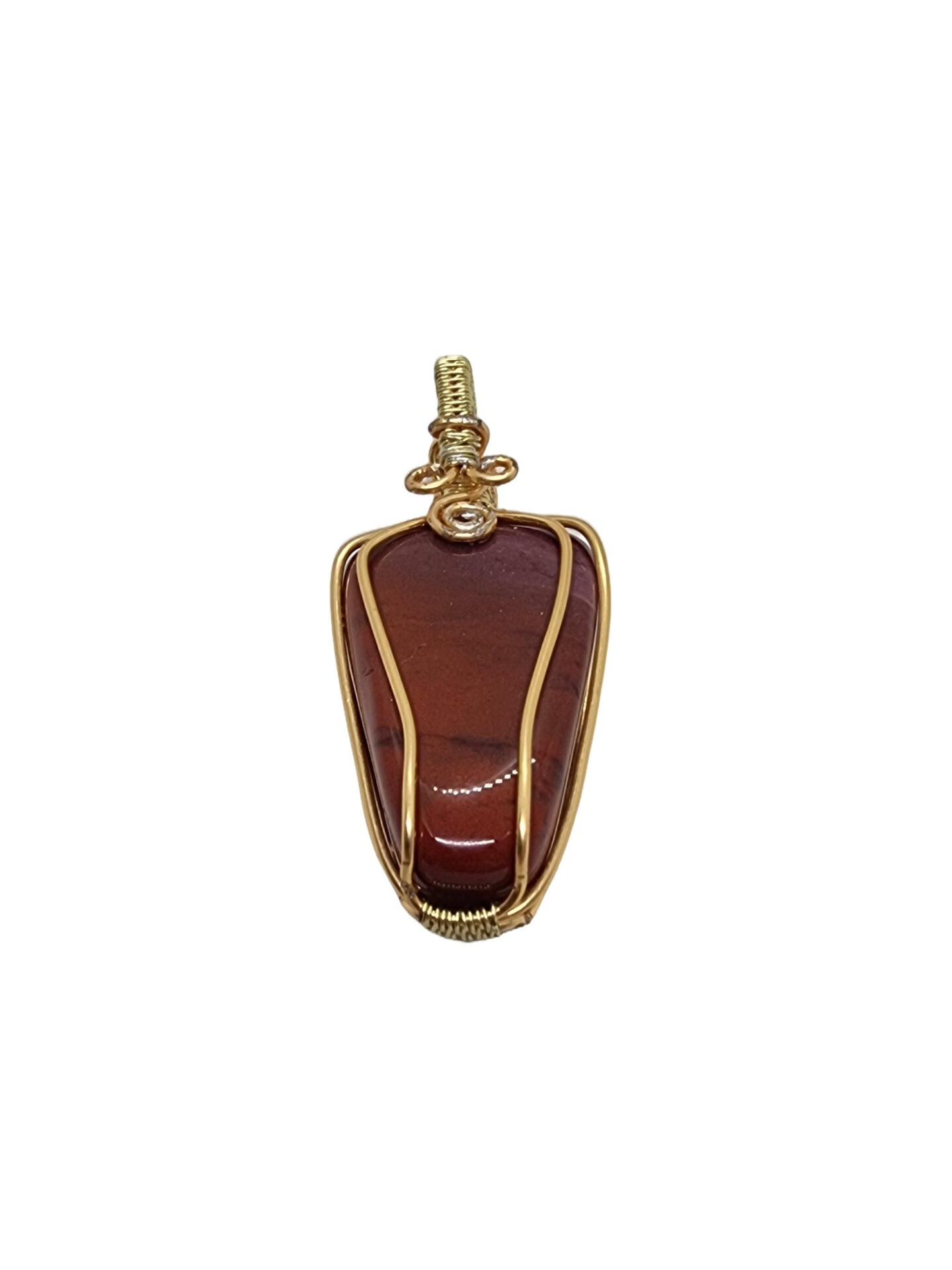 תליון אבן ג'ספר אדום עבודת יד – תמונה 5