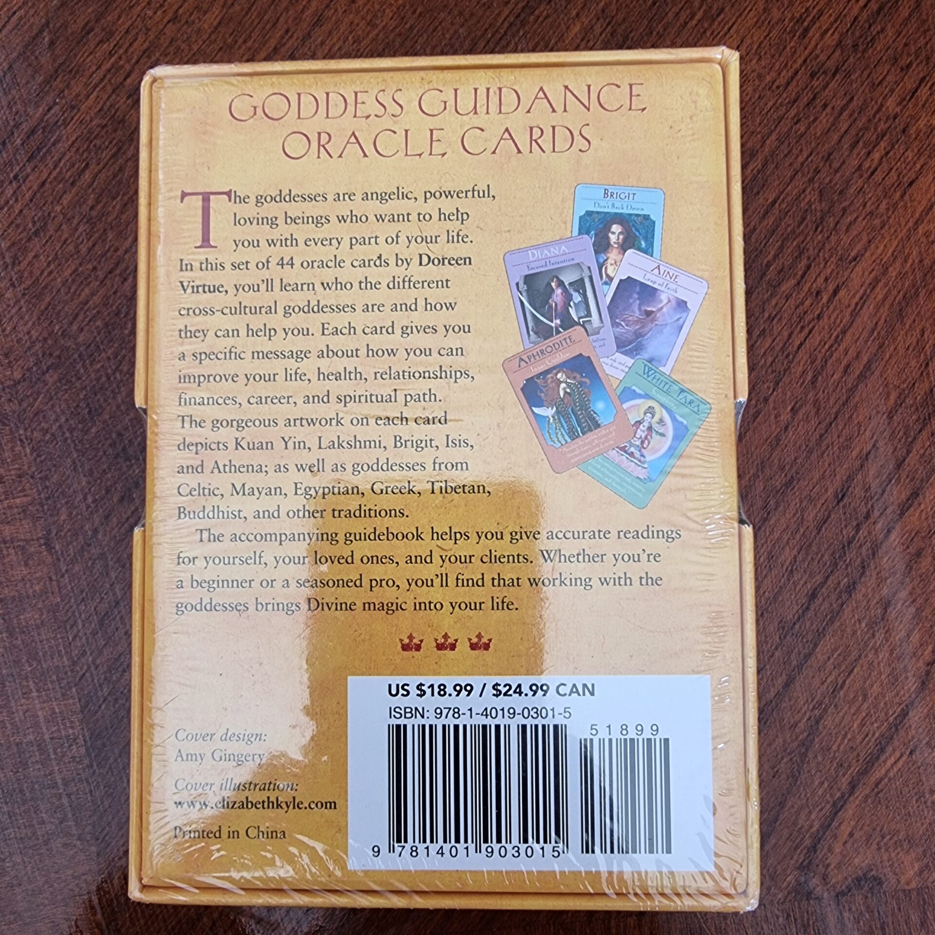 קלפי אורקל מסרי האלות – Goddess Guidance | דורין וירטו – מארז אספנות סגור – תמונה 2